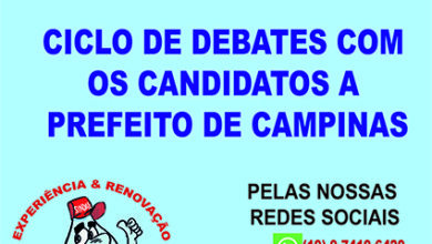 Arte card ciclo de debates - retrô